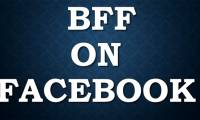 How to change the black text BFF to blue to create special effects on Facebook