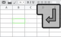 How to change the direction of the Enter key in Excel