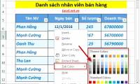 How to change the SheetTab color and hide the worksheet in Excel
