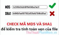 How to check the code MD5 and SHA1 to check the integrity of the file
