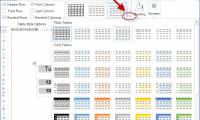 How to color cells, background colors for tables in Word