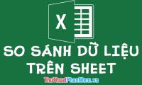 How to compare data on 2 different sheets in Excel file