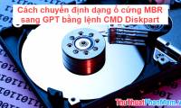 How to convert an MBR hard drive to a GPT disk using the CMD Diskpart command