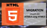 How to convert from HTML4 to HTML5