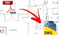 How to convert PDF files to Autocad