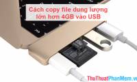 How to copy files larger than 4GB to USB