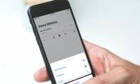 How to create a copy of the audio file in Voice Memos on iPhone
