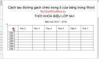 How to create a diagonal line in a table cell in Word?