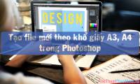 How to create a new file in A3 or A4 paper sizes in Photoshop