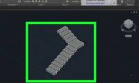 How to Create an L‐Shaped Stairway on AutoCAD