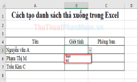 How to create drop down lists in Excel