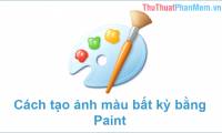 How to create photos in white, black or any color extremely easy with Paint on Windows