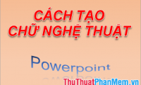 How to create word art in Powerpoint