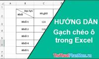 How to cross cells in Excel