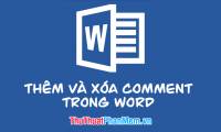 How to delete Comments in Word