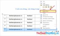 How to delete rows, columns and tables in Word - Instructions to delete tables in Word
