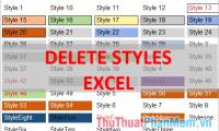 How to delete styles, delete styles, delete stubborn formating styles in Excel