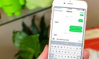 How to display the iPhone message character counter