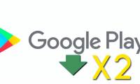 How to double download speed on Google Play