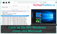How to download ISO files Windows 7, Windows 8, Windows 10 from the Microsoft homepage