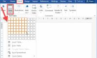 How to draw a table - Add, edit, and delete columns in a table in Word 2016