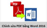 How to edit PDF files with Word 2016