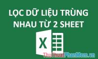 How to filter duplicate data from 2 Sheets in Excel