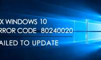 How to fix error 80240020 when upgrading to Windows 10