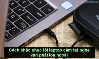 How to fix laptop headphone jack error still playing external speakers