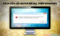 How to fix msvcr100.dll error when running the software on Windows