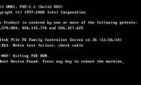 How to fix PXE-E61 error: Media Test Failure, Check Cable