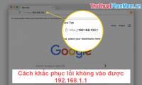 How to fix the error can not access 192.168.1.1
