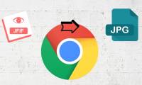 How to fix the error of saving JPEG images into JFIF on Chrome
