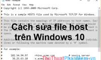 How to fix the hosts file on Windows 10