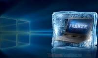 How to freeze the hard drive Win 10