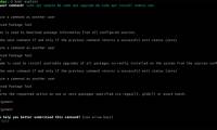 How to get an explanation of the command in a terminal with Kmdr