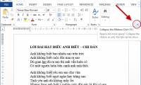 How to hide and show the Ribbon toolbar in Word and Excel