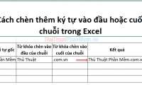 How to insert characters at the beginning or end of a string in Excel