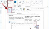 How to insert images for text pages in Word
