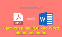 How to insert PDF files into Word fast and standard