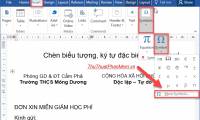 How to insert symbols, special characters in Word