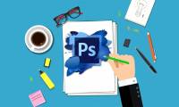 How to integrate images into text on Photoshop