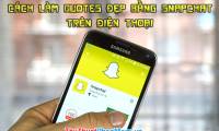 How to make beautiful Quotes with Snapchat on your phone
