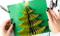 How to make Christmas cards with unique 3D Christmas trees