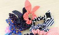 How to make rabbit hair hair tie for baby to welcome the Mid-Autumn Festival