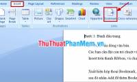 How to mark in in Word