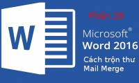 How to merge text, merge Mail Merge messages in Word 2016