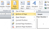 How to number pages from any page on Word 2007,2010,2013