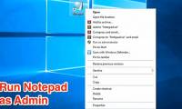 How to open Notepad with admin rights