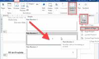 How to paginate pages from any page in Word 2016